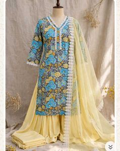 Vintage Floral Dress Material