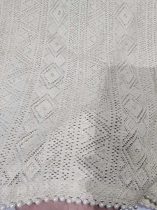 Elegant Cream Lace Kurta Medium Size