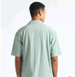 Flying Machine Teal Oversized Shirt