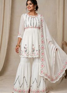 Frock Style Sharara Kurta set