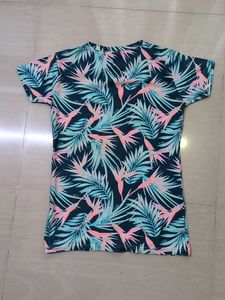 Beach Tropical Print T-Shirt