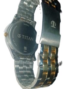 Titan two-tone gold and silver analog men's watch