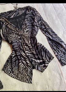 Y2K Stylish Animal Print Top