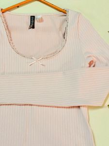 H&amp;M Ribbed Pinterestie Top