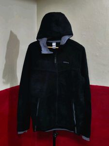 Quechua Black Zip-Up Hooded Jacket
