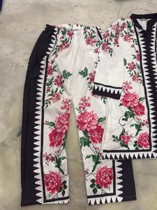 SummerFloral Kurta and Pant Set/ Co-ord set New
