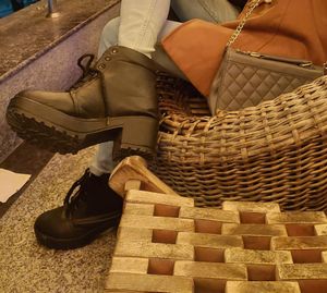 Women Boots Leather High Ankle Boot Outdoor Black