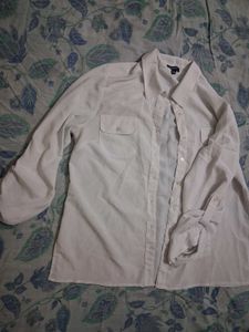 Classic White Button-Up Shirt