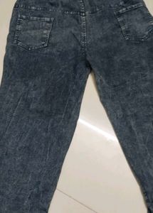 Cute Denim Jeans with Mickey Mouse Patch