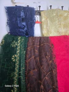 Net Dupattas - Set of 5
