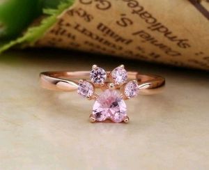 Cute Paw Ring Rose Gold Brand New Wholesale Price