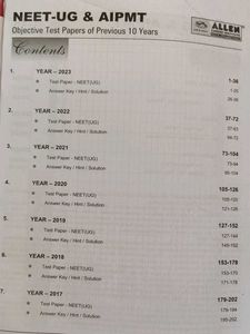 Allen NEET-UG &amp; AIPMT Test Papers