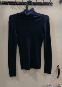 Navy Blue Turtleneck Sweater