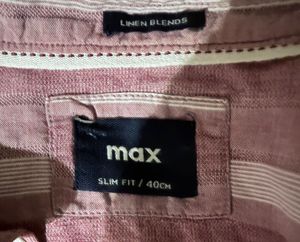 Max Slim Fit Linen Blend Shirt