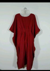 Maroon Kaftan Kurta...