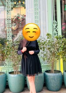 Chic Black Tulle Dress