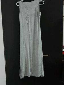 Grey Sleeveless Maxi Dress