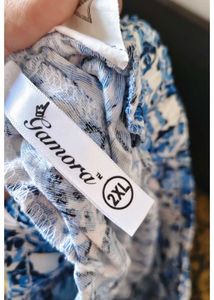 Blue Floral Palazzo Pants