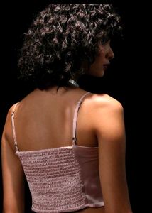 y2k pink satin top