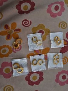 Gold Hoop Earrings Set of 6
