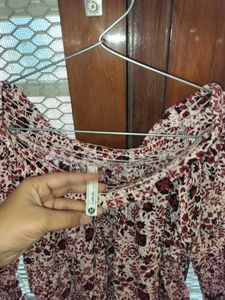 Chic Floral Off-Shoulder Top