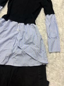 Stylish Black &amp; Blue Layered Top
