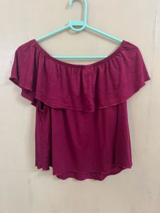 Ruffled Off-Shoulder Top