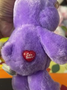 Purple Care Bear Plush Keychain