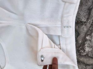 Classic White Fleece Shorts