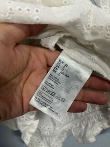 H&amp;M Broderie Anglaise Off-Shoulder Top