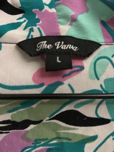 Floral Print Tie-Neck Blouse