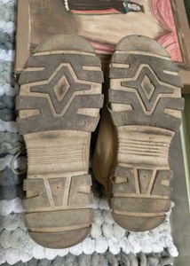 Tan Canvas Lace-Up Ankle Boots