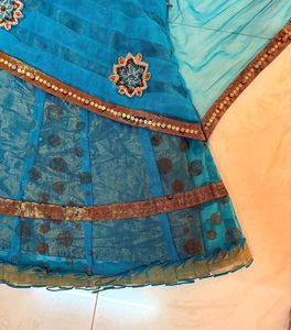 Beautiful Teal Blue Lehenga Choli