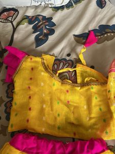 Vibrant Yellow Lehenga Choli Set