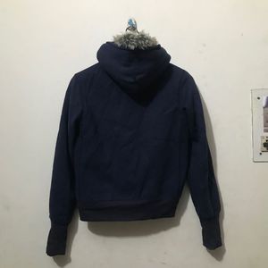 Faux Fur Lined Hoodie