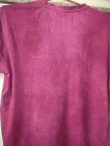 Zudio Red Graphic Men's T-shirt Chest 42 inches