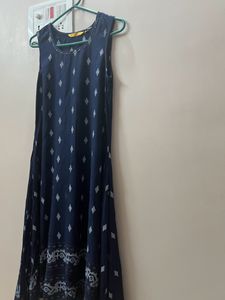 Navy blue long Kurta, backside 2nd,3rd,4th