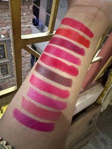 set of 10 used mini bullet lipsticks