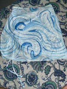 Sheer Ruched Swim Skirt