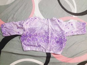 Purple Floral Printed Blouse