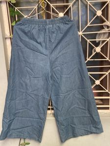 Women's Wide Leg Denim Pants length 34