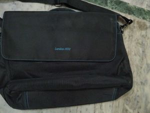 Black Messenger Bag Laptop Briefcase