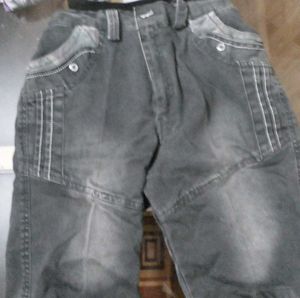 Gray Cargo Jeans