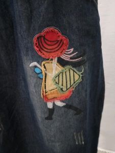Denim Long Skirt