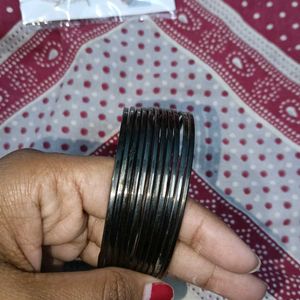 Set of Black Metal Bangles
