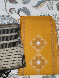 Unique Mustard Yellow Embroidered Suit