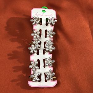 Flower Hair Clips - Set of 12 (For woman & kids)
