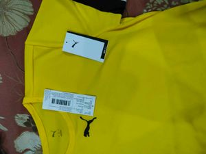 Puma Yellow T-Shirt original with only tag detach