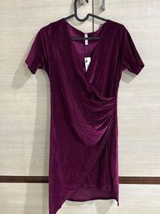 Velvet Wrap Dress