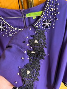 Embellished Purple Kurta